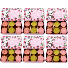 【ピンク缶/18枚入×6缶】プレミアム ヤギミルククッキー(...