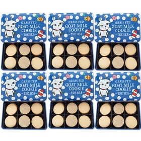 【青缶/18枚入×6缶】プレミアム ヤギミルククッキー(ホタ...