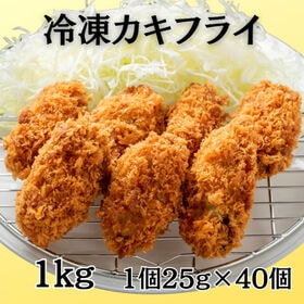 【計1kg/(25g×20個)×2パック】冷凍 カキフライ