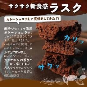 【200g】カカオチョコラスク(ミルク)（100g×2袋）不揃い・お得用