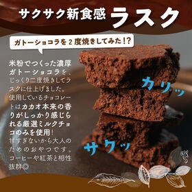 【400g】濃厚チョコミルクラスク（100g×4袋）不揃い・お得用