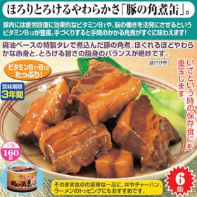 【6缶】豚の角煮缶詰