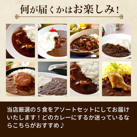 【5食】本格派レトルトカレー厳選セット ご当地カレー5種を食べ比べ！
