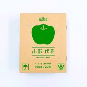 【160g×40本】SUN&LIV 山形代表青りんご（山形食品）しつこくない甘さのりんごジュース♪