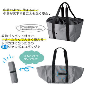 保冷できるレジカゴ対応エコバッグ