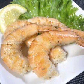 【計36尾(12尾×3パック)/計570g】天然ホワイトタイガー 無頭殻付き