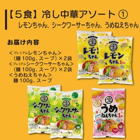 ＜シンプル百科＞【5食】冷やし中華アソート1