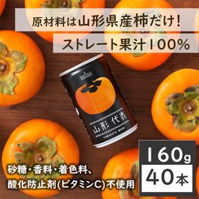【160g×40本】SUN&LIV 山形代表かき（山形食品）柿特有のとろっとした舌触りや独特の甘さ！