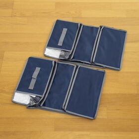TEIJIN 乾っとデオケースLight【小サイズ】（2個セット）ネイビー