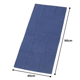 【2枚セット】アスカタオル サラッとドライ フェイスタオル 40cm×90cm【イタリアンブルー】