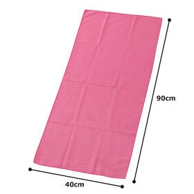 【2枚セット】アスカタオル サラッとドライ フェイスタオル 40cm×90cm【ローズ】