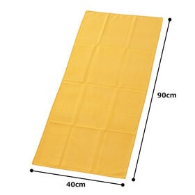 【2枚セット】アスカタオル サラッとドライ フェイスタオル 40cm×90cm【ゴールドイエロー】