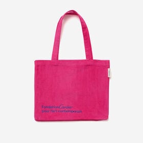 【ピンク】カルティエ美術館限定 高級ベルベット トートバッグ