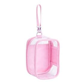 【濃いピンク】クリアぬいポーチ