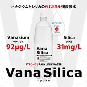【1000ml×12本】VanaSilica バナジウム＆シリカ 強炭酸水