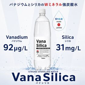 【1000ml×12本】VanaSilica バナジウム＆シリカ 強炭酸水