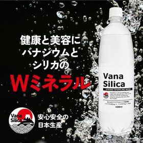 【1000ml×24本】VanaSilica バナジウム＆シリカ 強炭酸水
