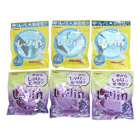 カバヤ しゃりin（クリスタルグレープ・さわやかソーダ）セット【6コ】