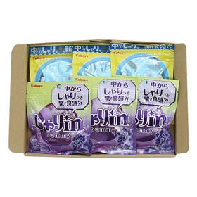 カバヤ しゃりin（クリスタルグレープ・さわやかソーダ）セット【6コ】