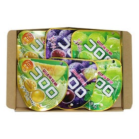 【6コ】UHA味覚糖 コロロ3種セット（クラウンメロン・巨峰・シャインマスカット）