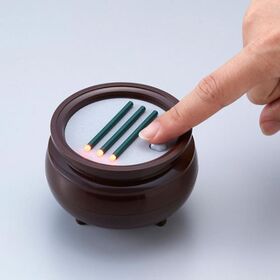 スマイルキッズ 自動消灯横置き安心のお線香(中) ブラウン