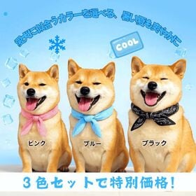 【3色セット】JPPMA認証・犬猫用クールバンダナ