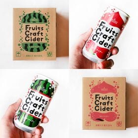 【200ml×アソート60缶】フルーツクラフトサイダー（スイカ／モモ）山形食品