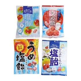 暑い日の塩分補給に！ウメ塩飴4種セット