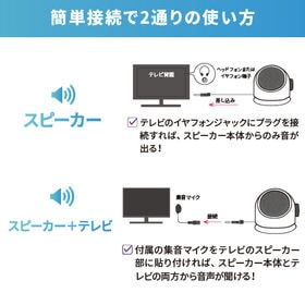 【ホワイト】ACTIVE SPEAKER テレビ用アクティブスピーカー
