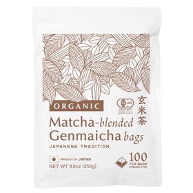 【2.5g×100包入】 茶つみの里 オーガニック 抹茶入 玄米茶 ティーバッグ