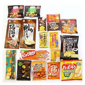 【計18コ】おつまみお菓子 バラエティBOX