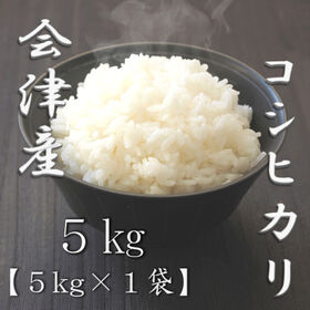 【5kg】【精米】令和7年産 福島県会津産コシヒカリ 白米