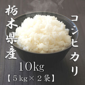 【計10kg(5kg×2袋)】[精米]令和7年産 栃木県産コシヒカリ 白米