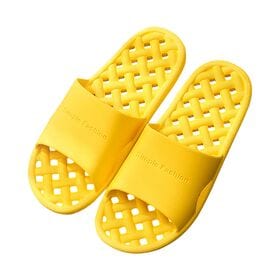 【イエロー/Sサイズ（22.5-23.0cm）/ 圧縮梱包】浴室用スリッパ'