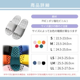 【イエロー/Sサイズ（22.5-23.0cm）/ 圧縮梱包】浴室用スリッパ'