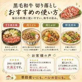 【牧場直送】黒毛和牛切り落とし800g(400g×2)