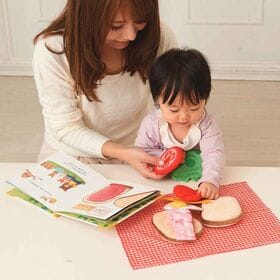 しょくぱんくんとサンドイッチ　絵本とおもちゃセット【熨斗可】