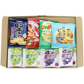【計12個】フルーツ系グミとカリカリ食感スナックセット