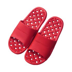 【レッド/Sサイズ（22.5-23cm）/ 圧縮梱包】浴室用スリッパ'