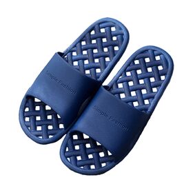 【ブルー/LMサイズ（25.5-26cm）/ 圧縮梱包】浴室用スリッパ'