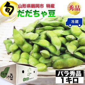 【予約受付】8/1~順次出荷【1kg】 山形県鶴岡市産 だだちゃ豆 バラ＜秀品＞