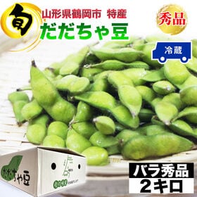 【予約受付】8/1~順次出荷【2kg】 山形県鶴岡市産 だだちゃ豆 バラ＜秀品＞
