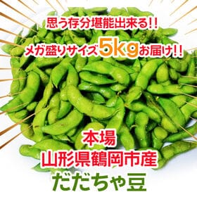 【予約受付】8/1~順次出荷【5kg】 山形県鶴岡市産 だだちゃ豆 バラ＜秀品＞