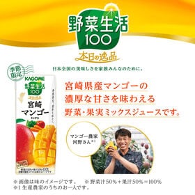 カゴメ 野菜生活100 本日の逸品 宮崎マンゴーミックス 195ml×24本