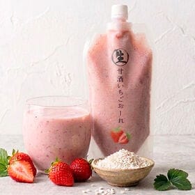 【500g×2P】生甘酒 いちごおーれ2Pセット（ノンアルコール）