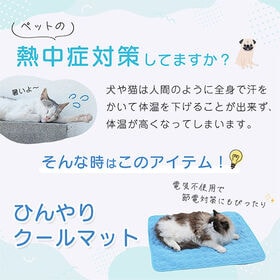 [アイスブルー／Sサイズ]ペット用冷感マット