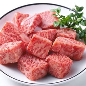 【計2kg/1kg×2パック】サイコロステーキ 形不揃い（国産鶏・カナダ産豚・国産牛脂成型肉）