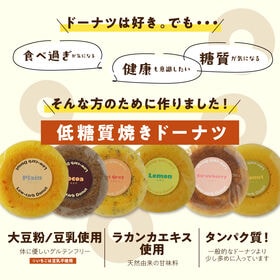【12個入り】低糖質焼きドーナツ 6種食べ比べセット（6種×各2個）グルテンフリー ノンフライ2個口