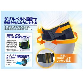 【Mサイズ】ピップ ダブルフィット 腰 サポーター 男女兼用