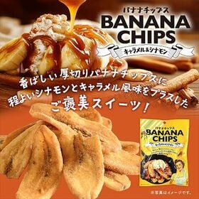 【80g×2袋】バナナチップス キャラメル＆シナモン